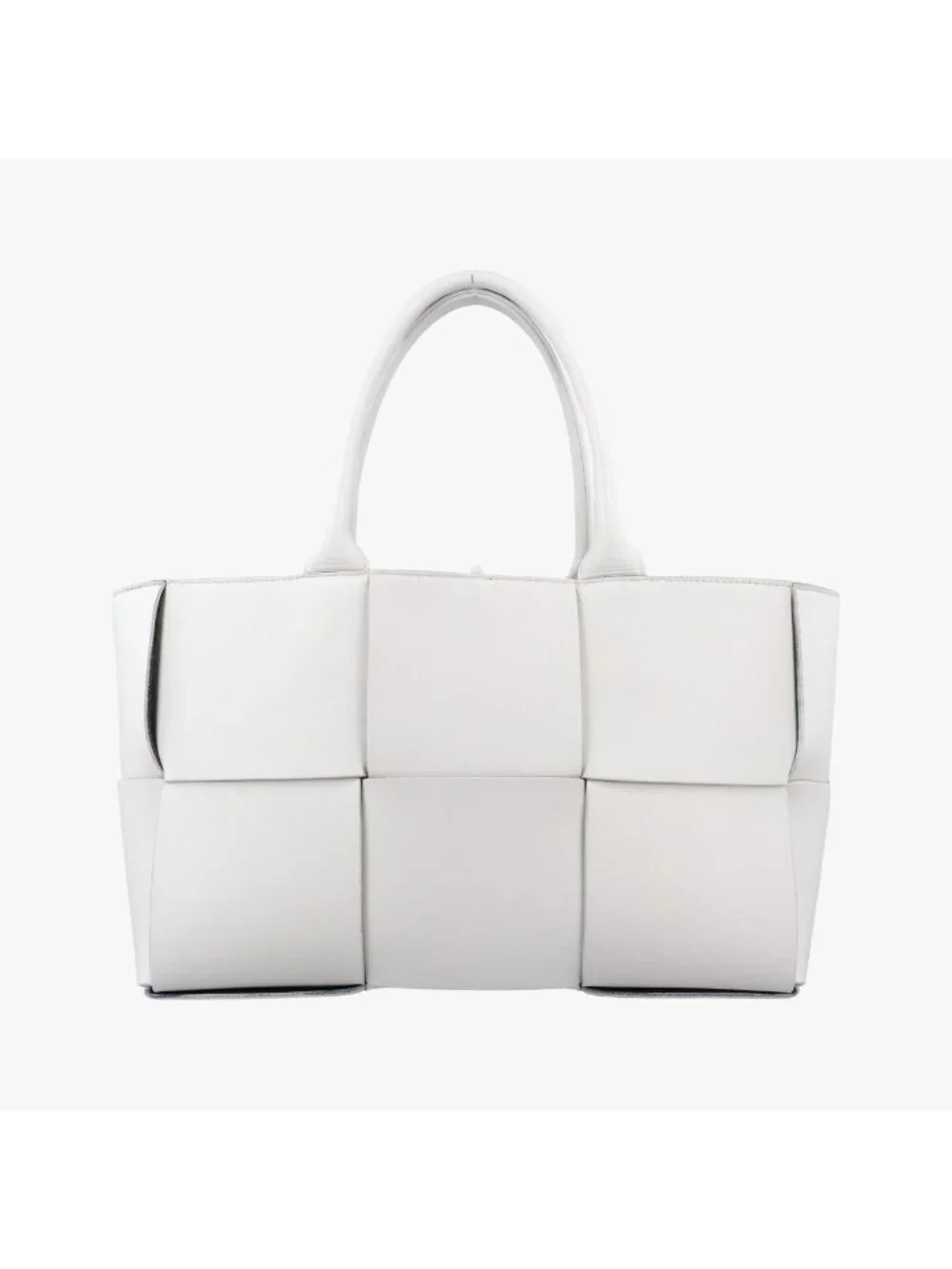 Bottega Veneta the Arco Tote White Lambskin